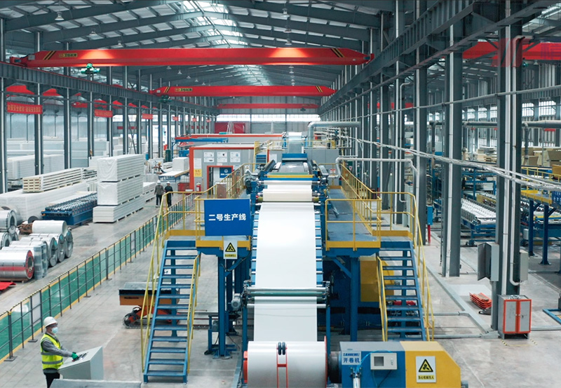 聚氨酯墻面復合板生產線