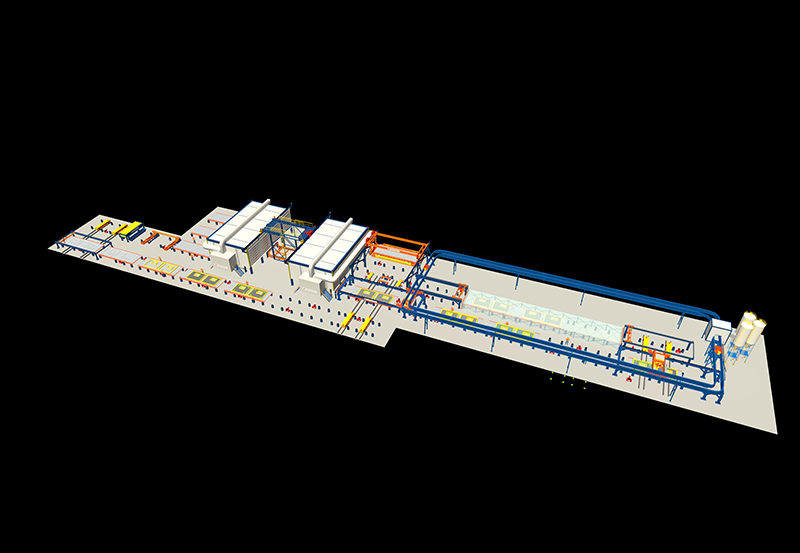 PC預(yù)制混凝土構(gòu)件生產(chǎn)線